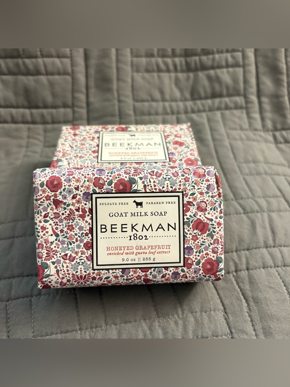 Beekman 1802 Honeyed Grapefruit Goat Milk Soap 9oz Bars Set of 2